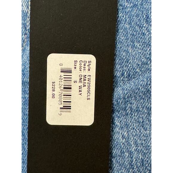 New ~ EDWIN ~ FREE PEOPLE ~One Way Maiia Wide Leg Jeans Size S - Picture 8 of 9